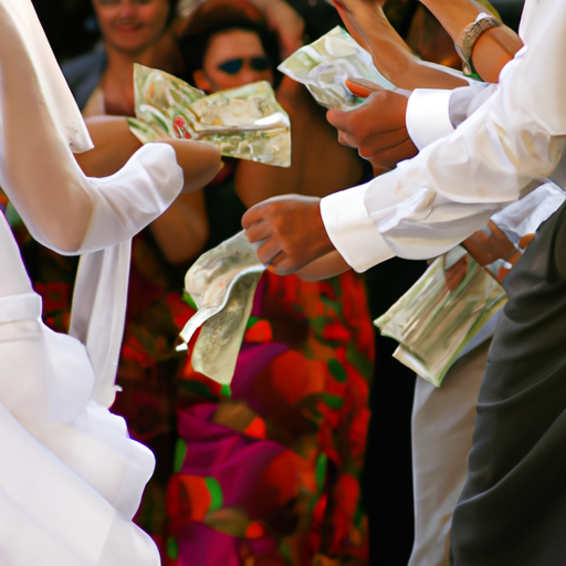 Жених и невеста участвуют в кипрской свадебной традиции, например, в «танце денег».